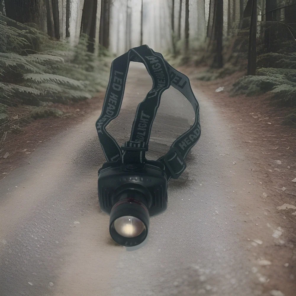 High Power Zoom Headlamp - LED 3 Levels Of Output 170 m Beam Range NEW Tested